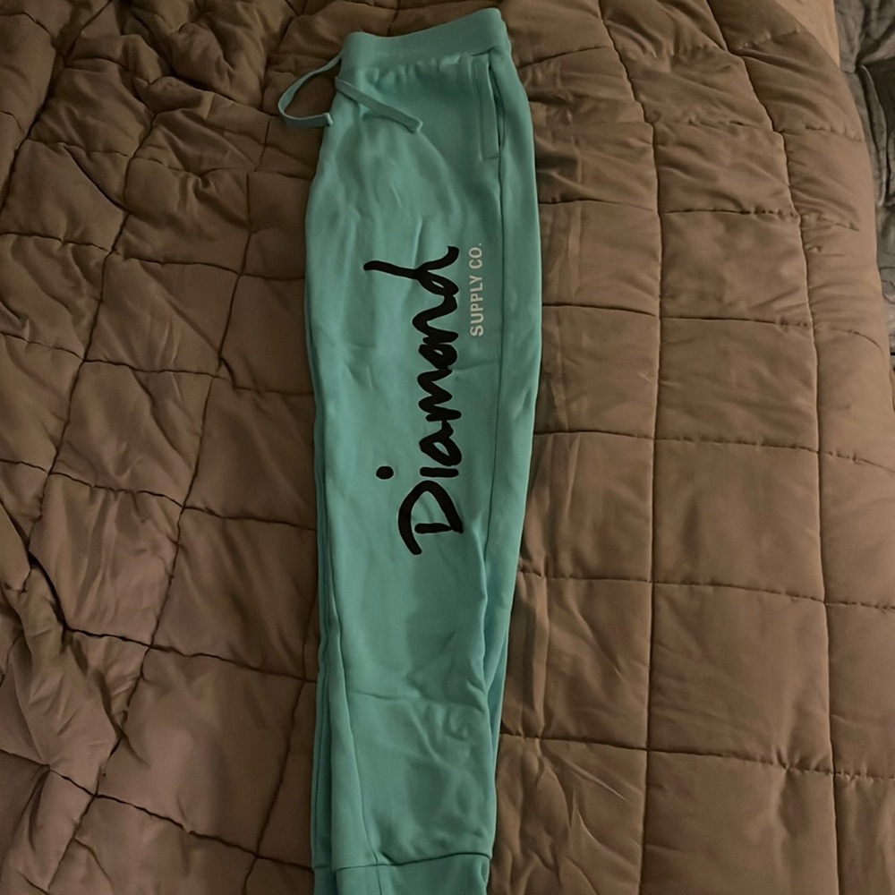 Diamond Supply Co. teal sweatpants brand new never worn.